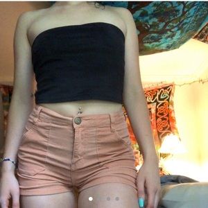 Soft&Stretchy Fitted pink corduroy cargo shorts